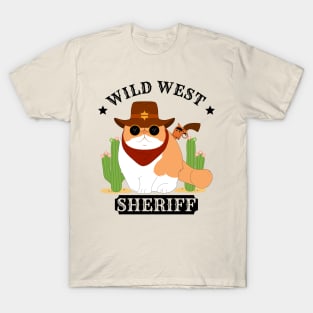 Sheriff Exotic Shorthair Cat T-Shirt